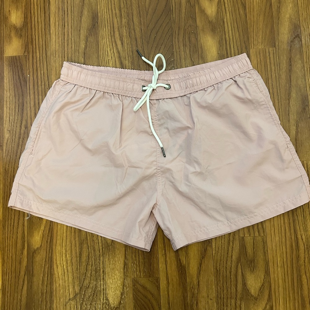 🔥House of Eleven Light Pink Swim Board Shorts